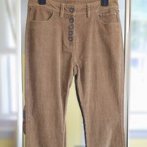 Boundless North Tan Corduroy Flare Leg Pants size 28